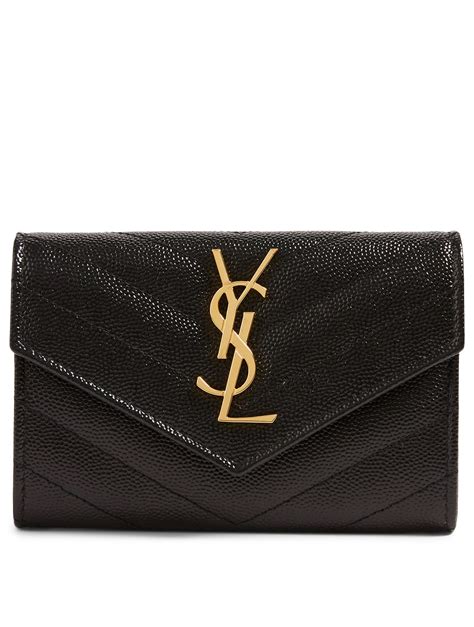 ysl monogram ring|YSL monogram quilted wallet.